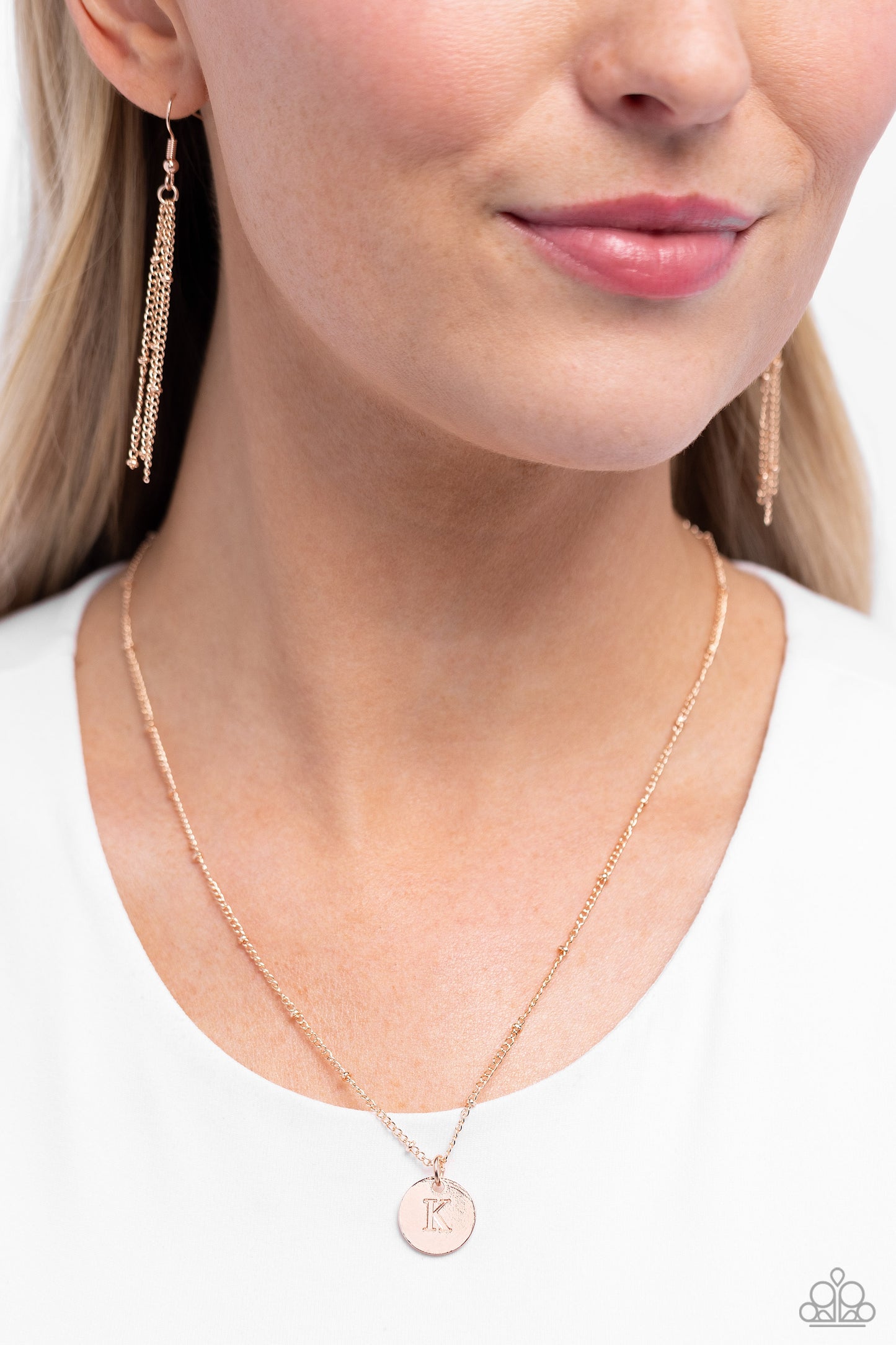 Initial Elegance - Rose Gold - K