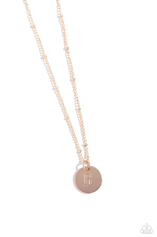 Initial Elegance - Rose Gold - R