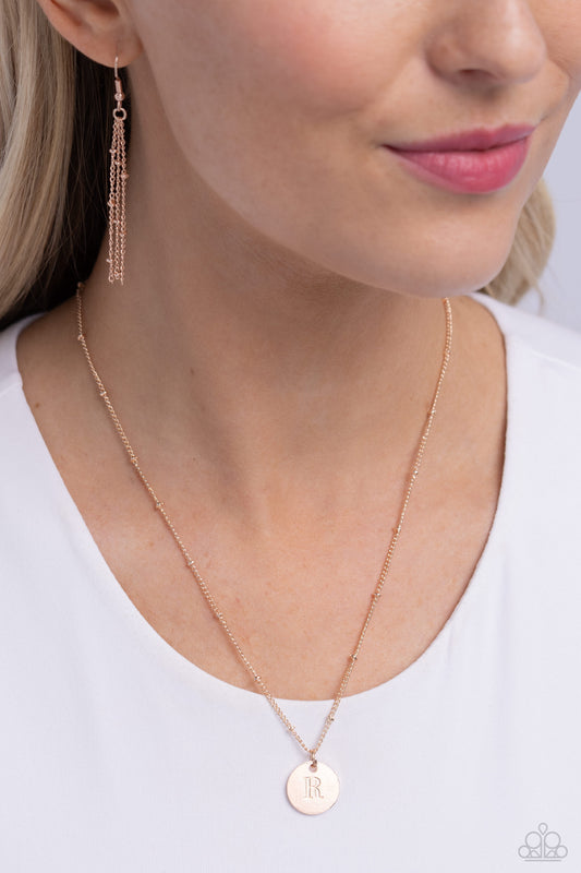 Initial Elegance - Rose Gold - R